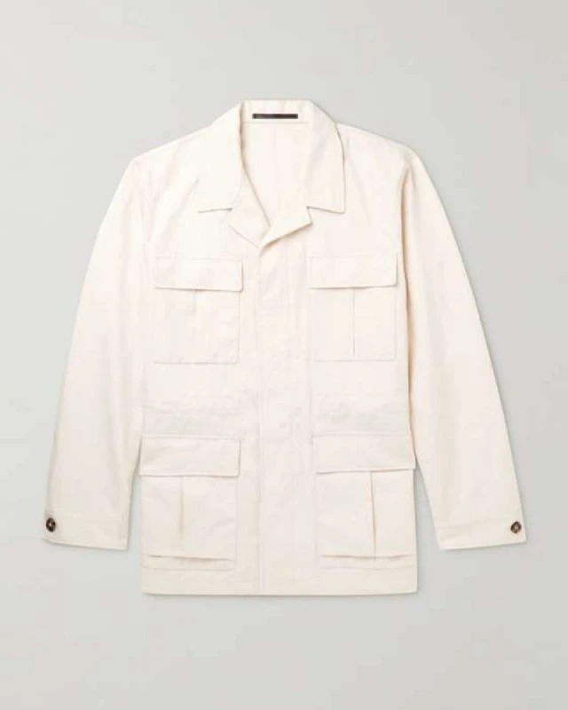 Mojave Cotton And Linen-Blend Field Jacket 3 Mojave Cotton And Linen-Blend Field Jacket