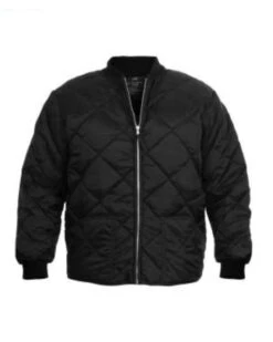 Diamond Nylon Quilted Flight Jacket