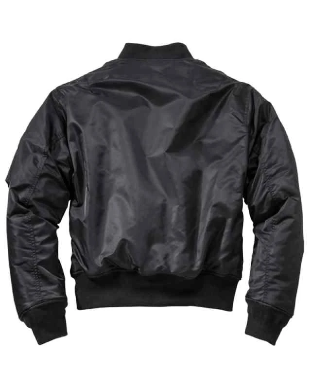 Surplus MA-1 Bomber Black Jacket 4 Surplus MA-1 Bomber Black Jacket - Image 2