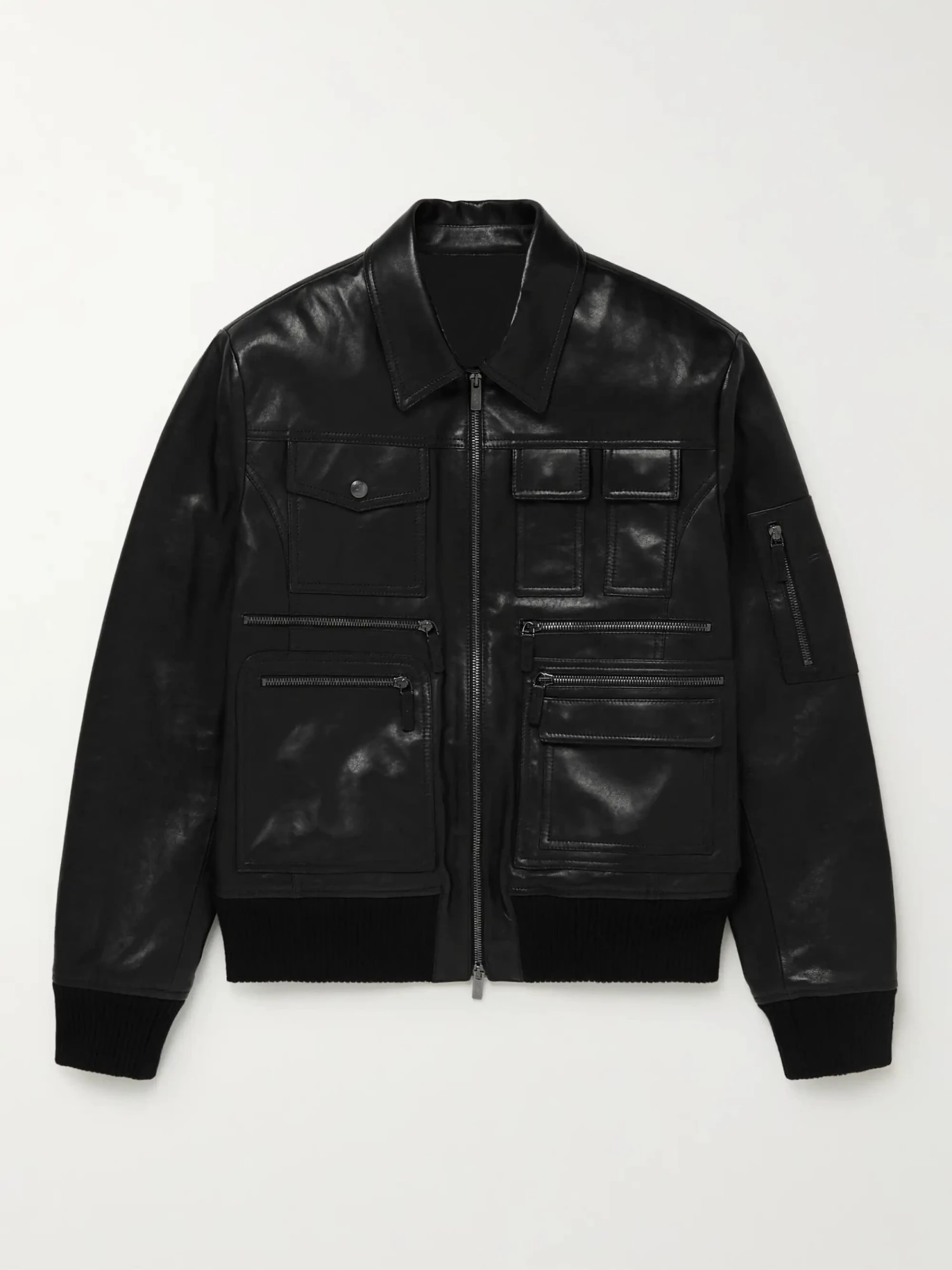 Black Leather Bomber Jacket 3 Black Leather Bomber Jacket