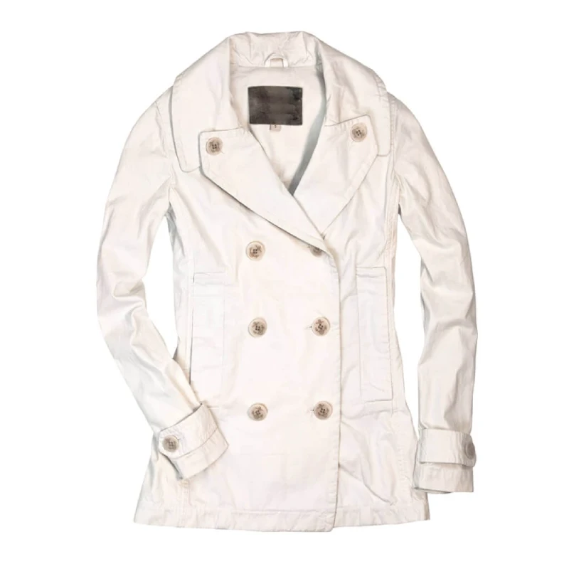 Sun Washed Cotton Peacoat 4 Sun Washed Cotton Peacoat - Image 2