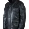М-65 Sniper Men`s Black Leather Field Jacket
